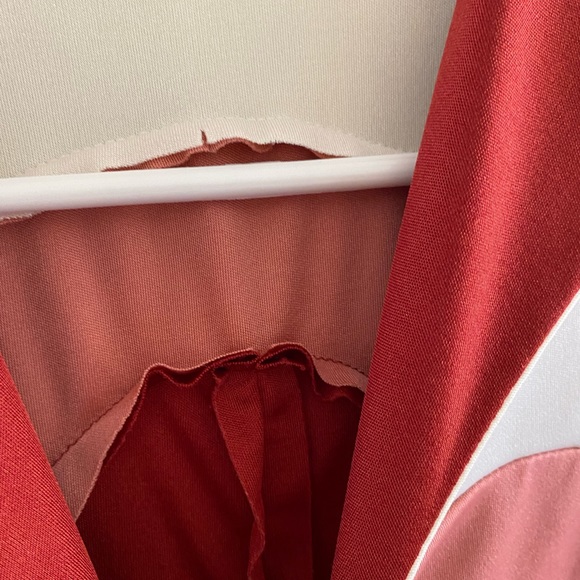 (Copy ) Vintage 1970s Hooded Midi Dress With Color Blocked Top - Picture 3 of 5